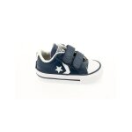 Baskets homme - converse - star player ox 2v - cuir - lacets - bleu