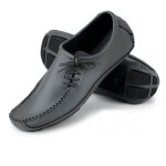 Baskets hommes cuir chaussures de sport - funmoon - gris - homme