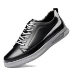 Baskets homme en cuir insfity - sneakers plat bicolore doux confortable Baskets homme en cuir insfity - sneakers plat bicolore doux confortable