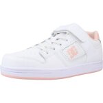 Baskets homme - dc shoes manteca 4 v - blanc - synthtique - lacets - plat