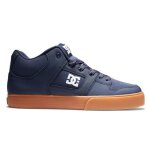 Baskets homme - dc shoes - pure mid adys400082 dgu - cuir - lacets - bleu