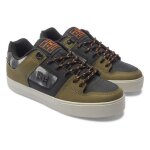 Basket homme dc shoes pure wnt - black olive night - plat - lacets