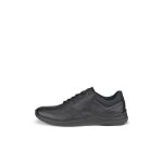 Baskets homme - ecco - cuir noir - lacets - confortables - dcontractes