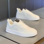 Baskets homme femme mixte chaussures skate blanc - funmoon - dessus synthtique - genre homme - couleur ...