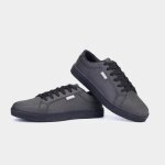 Baskets hommes funmoon chaussure skate - noir - cuir - lacets - plat Baskets hommes funmoon chaussure skate - noir - cuir - lacets - plat