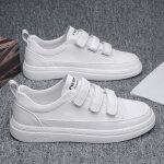 Basket homme - funmoon - chaussures velcro - blanc - baskets de skate homme - haute qualit