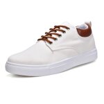 Baskets homme funmoon - toile dcontracte - lacets - blanc - taille 43