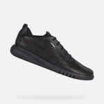 Baskets homme - geox - u aerantis - cuir - noir - respirantes Baskets homme - geox - u aerantis - cuir - noir - respirantes