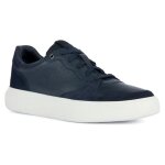 Baskets homme geox u deiven - bleu marine - cuir - lacets - confortable et respirant