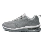 Baskets pour hommes de grande taille chaussures de sport en maille grise respirantes et s�ches faciles ...