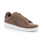 Baskets homme - lcs court clean premium - cuir - marron