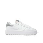 Baskets pour homme - new balance - peau - blanc - lacets - plat - cuir