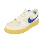 Baskets homme nike air force 1 low utility blanc - lacets - synthtique