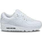Basket homme - nike - air max 90 leather blanc - textile - lacets - semelle gomme