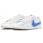 Basket homme nike blazer low 77 jumbo fn3413 - 100 - blanc - synth�tique - plat