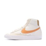 Baskets homme nike mid 77 emb - beige - cuir - chaussures montantes
