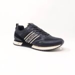 Basket homme noir - pepe jeans - rétro - lacets - textile Basket homme noir - pepe jeans - rétro - lacets - textile