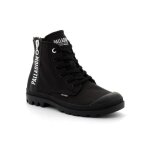 Baskets homme - palladium - pampa 2 back zip canvas noir - fermeture zip - toile 100% coton