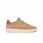 Baskets homme pataugas basalt / n h2h - beige - cuir - lacets - semelle en caoutchouc naturel