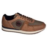 Baskets homme redskins acoustic - taille 45 - cuir marron - lacets