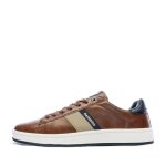 Baskets homme redskins broken - marron / marine - tige synthtique - fermeture par lacets