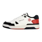 Basket  lacets sergio tacchini milano - blanc - noir - rouge