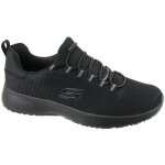 Baskets homme skechers dynamight 58360 - bbk - noir - lacets - textile