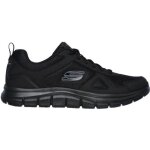 Basket homme skechers track - scloric negra - tige textile - semelle en mousse  mmoire de forme