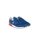 Baskets homme u. s. polo assn. nobil003 en cuir bleu avec lacets