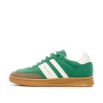 Baskets homme vert teddy smith tds - tige textile - lacets - semelle caoutchouc