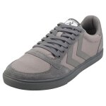 Baskets - hummel - slimmer stadil tonal low - homme - cuir - gris mtallis