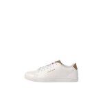 Baskets jack & jones boss - blanc - homme - lacet - bout rond - semelle extrieure durable en tpr