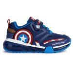 Baskets jeune garçon geox bayonyc - navy / red - geox - cuir - lacets - garçon - enfant Baskets jeune garçon geox bayonyc - navy / red - geox - cuir - lacets - garçon - enfant