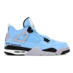 Basket jordan 4 retro - nike - university blue - homme - daim - nubuck - lacets