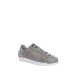 Baskets junior adidas originals superstar j - gris - enfant - canvas - mixte