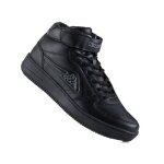 Baskets - kappa - bash mid fur noir - homme - plat - lacets