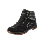 Baskets - kappa - bright mid - femme - synthtique - lacets - noir