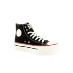 Basket  lacet montante - victoria - 1061121 - femme - noir - textile - confort exceptionnel