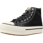 Basket  lacets montante victoria - noir - femme - compens
