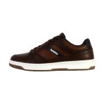 Basket  lacets redskins gandhi - chataigne - cognac - homme - cuir - lacets - plat