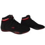 Baskets - lonsdale - camden mid - noir - rouge - homme