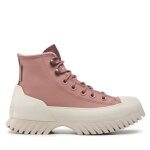 Basket lugged 2. 0 - converse - rose - femme - cuir - plat Basket lugged 2. 0 - converse - rose - femme - cuir - plat