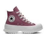 Basket lugged - converse - rose - textile - femme - compensé Basket lugged - converse - rose - textile - femme - compensé