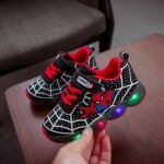 Baskets lumineuses spiderman - ecelen - enfant - noir - rouge - synthétique - scratch - spiderman Baskets lumineuses spiderman - ecelen - enfant - noir - rouge - synthétique - scratch - spiderman