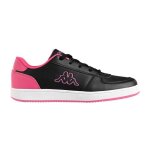 Baskets malone lace pour garon - noir rose - kappa - lacets - enfant