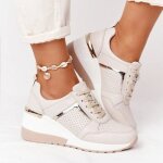 Baskets de marche respirantes pour femmes - marque - modèle - talon plat - couleur hors blanc Baskets de marche respirantes pour femmes - marque - modèle - talon plat - couleur hors blanc
