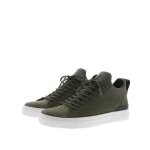 Baskets mi - hautes blackstone - vert - cuir - homme - lacets