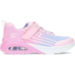 Baskets microspec max advance - skechers - rose - fille - scratch - enfant - plat - synthtique