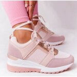Baskets de mode pour femmes - ecelen - compens - synthtique - cu - rose