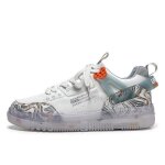 Baskets mode homme insfity - chaussures de sport respirante sneakers - gris - cuir - lacets - plat Baskets mode homme insfity - chaussures de sport respirante sneakers - gris - cuir - lacets - plat